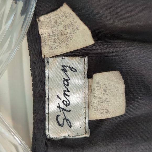 Vintage Stenay Sequined "Little Black Dress" with Cardigan - Picture 11 of 16